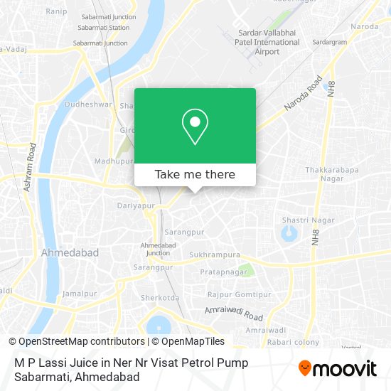 M P Lassi Juice in Ner Nr Visat Petrol Pump Sabarmati map