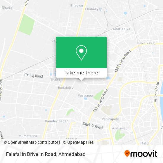 Falafal in Drive In Road map