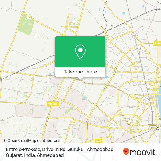 Entre e-Pre-See, Drive In Rd, Gurukul, Ahmedabad, Gujarat, India map