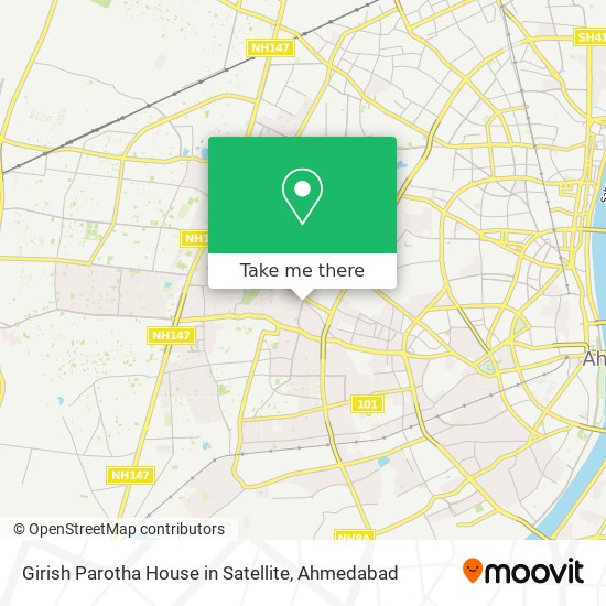 Girish Parotha House in Satellite map