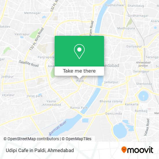 Udipi Cafe in Paldi map