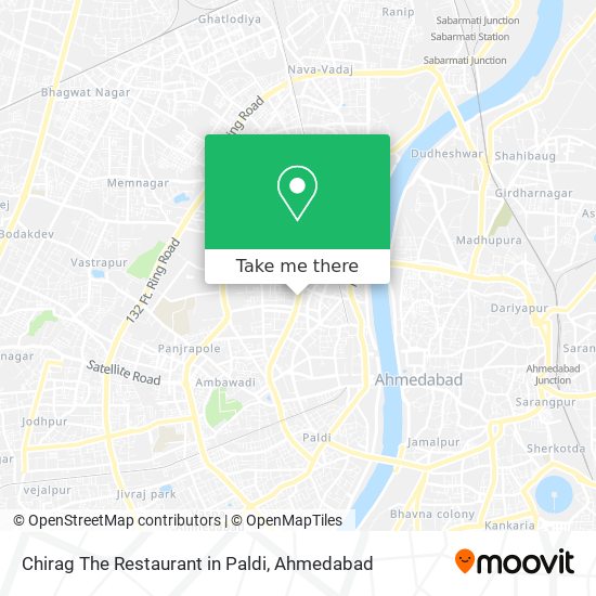 Chirag The Restaurant in Paldi map