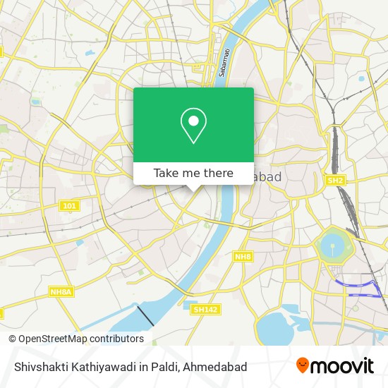 Shivshakti Kathiyawadi in Paldi map