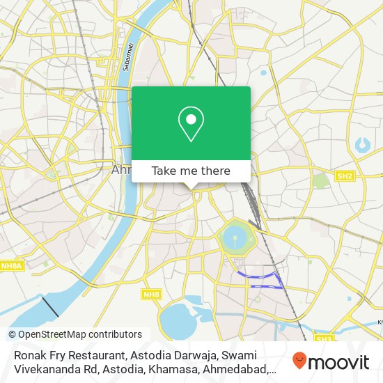 Ronak Fry Restaurant, Astodia Darwaja, Swami Vivekananda Rd, Astodia, Khamasa, Ahmedabad, Gujarat 3 map