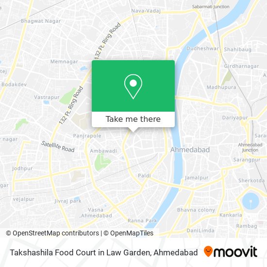 Takshashila Food Court in Law Garden map