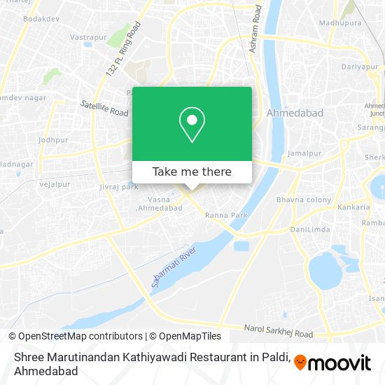 Shree Marutinandan Kathiyawadi Restaurant in Paldi map