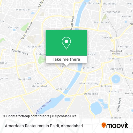 Amardeep Restaurant in Paldi map