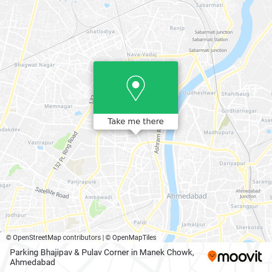 Parking Bhajipav & Pulav Corner in Manek Chowk map