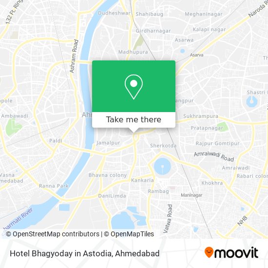 Hotel Bhagyoday in Astodia map