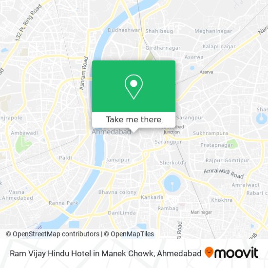 Ram Vijay Hindu Hotel in Manek Chowk map