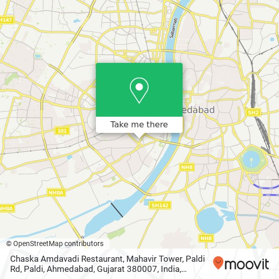 Chaska Amdavadi Restaurant, Mahavir Tower, Paldi Rd, Paldi, Ahmedabad, Gujarat 380007, India map