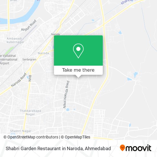 Shabri Garden Restaurant in Naroda map