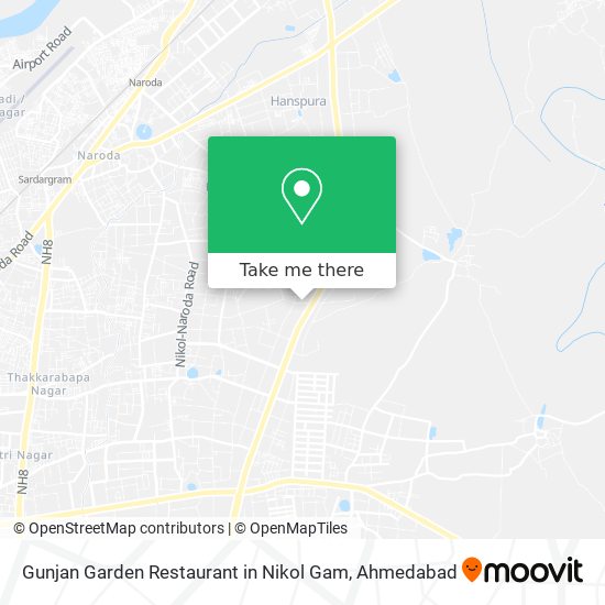 Gunjan Garden Restaurant in Nikol Gam map