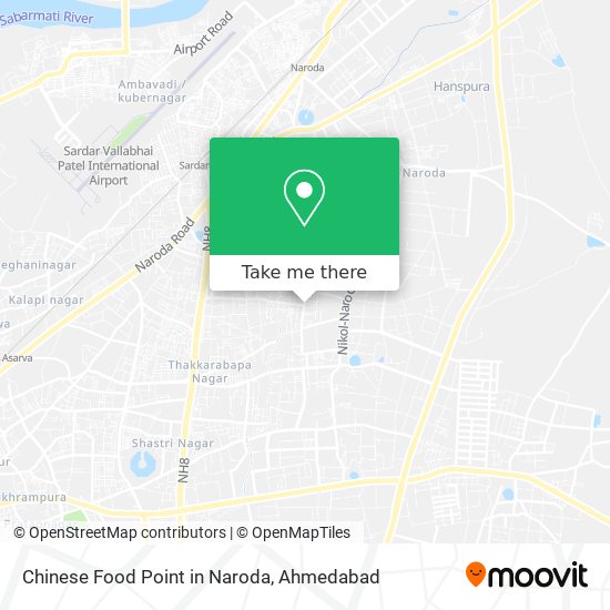 Chinese Food Point in Naroda map