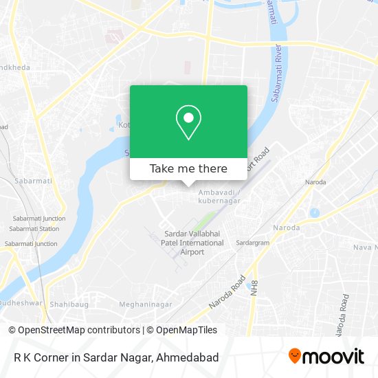 R K Corner in Sardar Nagar map