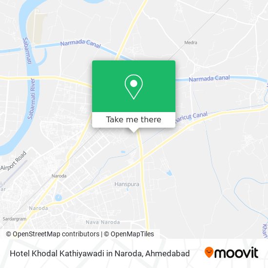 Hotel Khodal Kathiyawadi in Naroda map