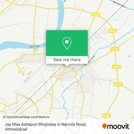 Jay Maa Ashapuri Bhojnalay in Naroda Road map