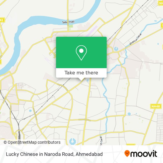 Lucky Chinese in Naroda Road map
