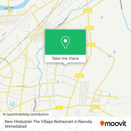 New Hindustan The Village Restaurant in Naroda map