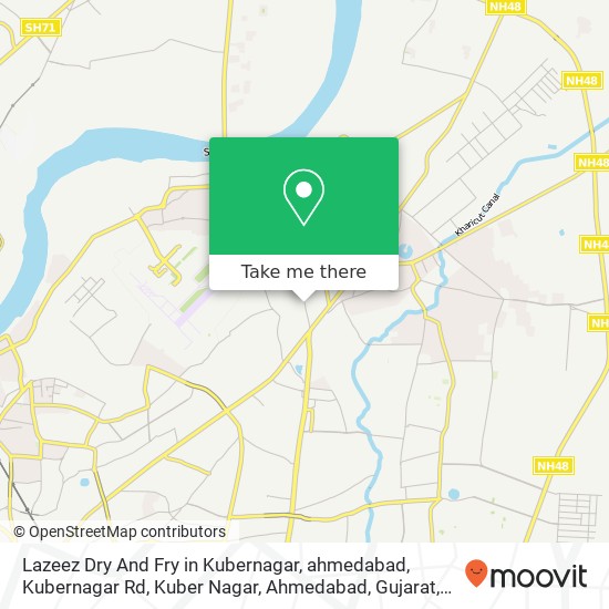 Lazeez Dry And Fry in Kubernagar, ahmedabad, Kubernagar Rd, Kuber Nagar, Ahmedabad, Gujarat, India map