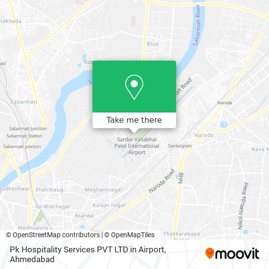 Pk Hospitality Services PVT LTD in Airport map