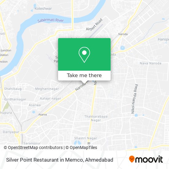 Silver Point Restaurant in Memco map