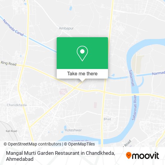 Mangal Murti Garden Restaurant in Chandkheda map