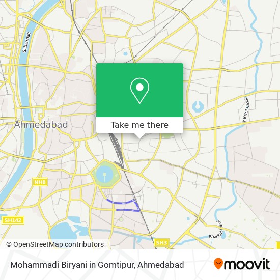 Mohammadi Biryani in Gomtipur map