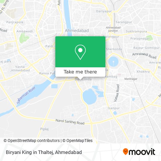 Biryani King in Thaltej map