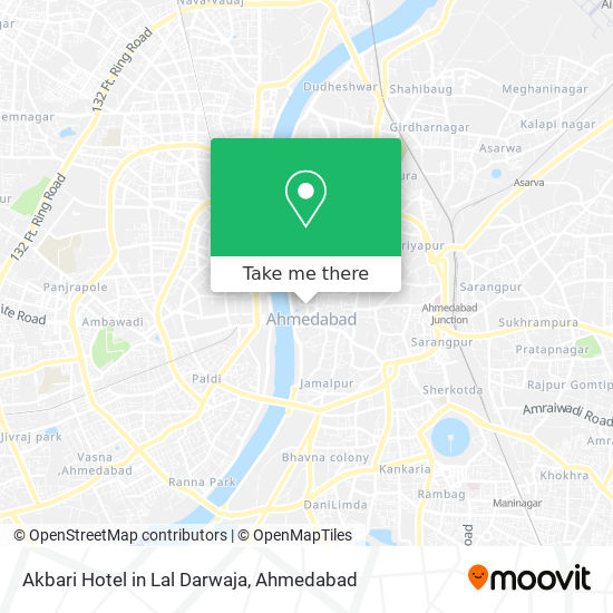 Akbari Hotel in Lal Darwaja map