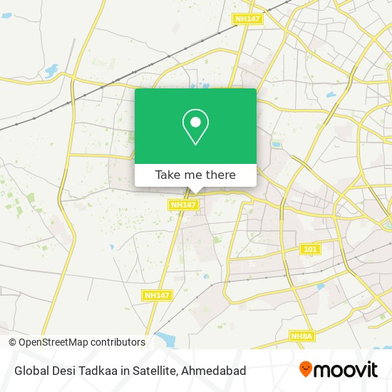 Global Desi Tadkaa in Satellite map