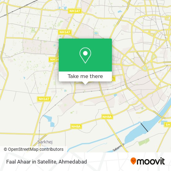 Faal Ahaar in Satellite map