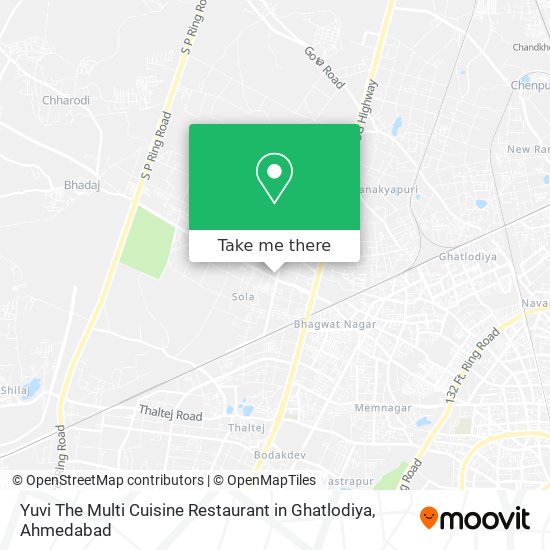 Yuvi The Multi Cuisine Restaurant in Ghatlodiya map