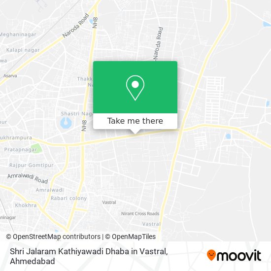 Shri Jalaram Kathiyawadi Dhaba in Vastral map