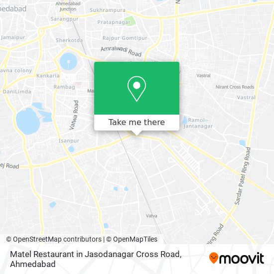 Matel Restaurant in Jasodanagar Cross Road map