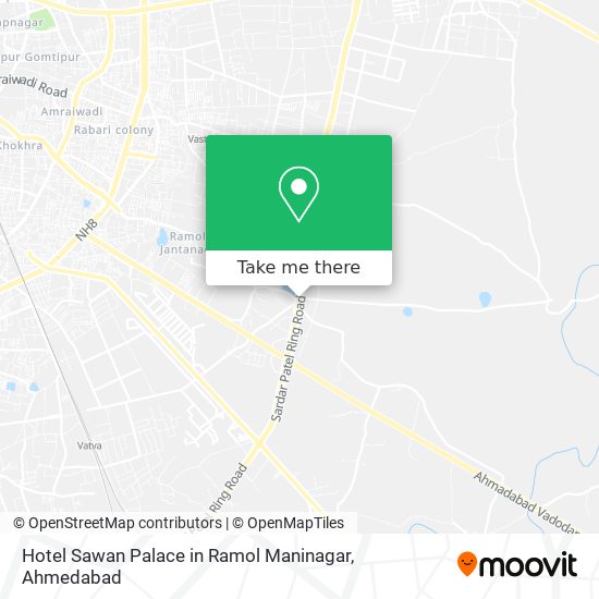 Hotel Sawan Palace in Ramol Maninagar map