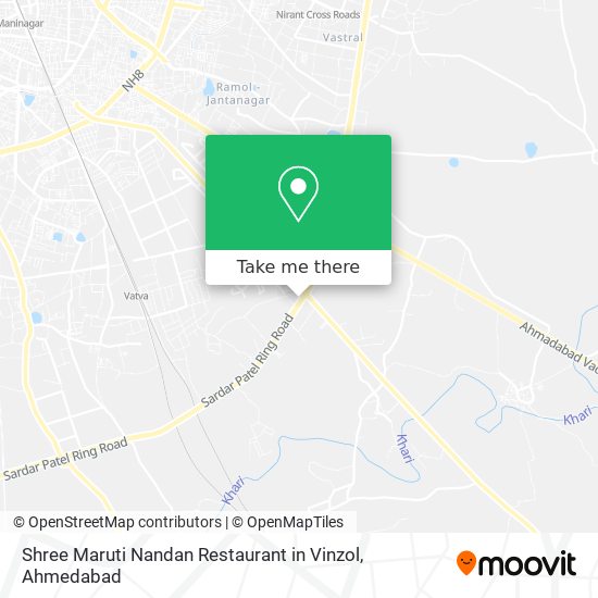 Shree Maruti Nandan Restaurant in Vinzol map
