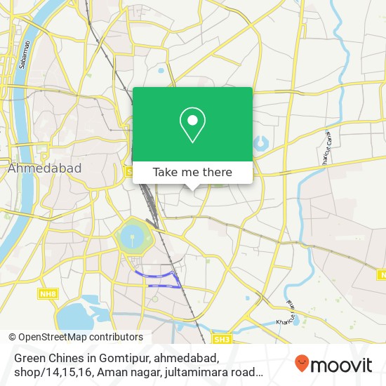 Green Chines in Gomtipur, ahmedabad, shop / 14,15,16, Aman nagar, jultamimara road gomripur, Ahmedaba map