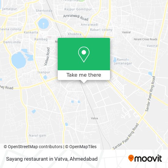 Sayang restaurant in Vatva map