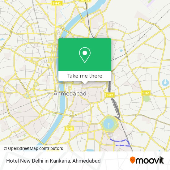 Hotel New Delhi in Kankaria map
