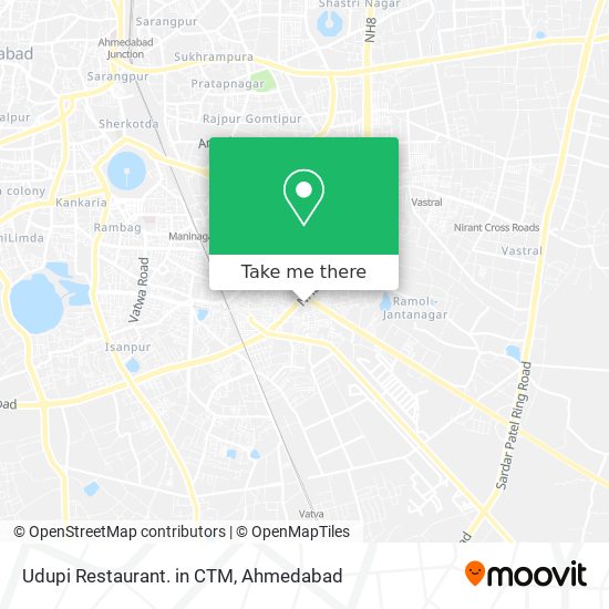 Udupi Restaurant. in CTM map