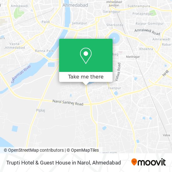 Trupti Hotel & Guest House in Narol map
