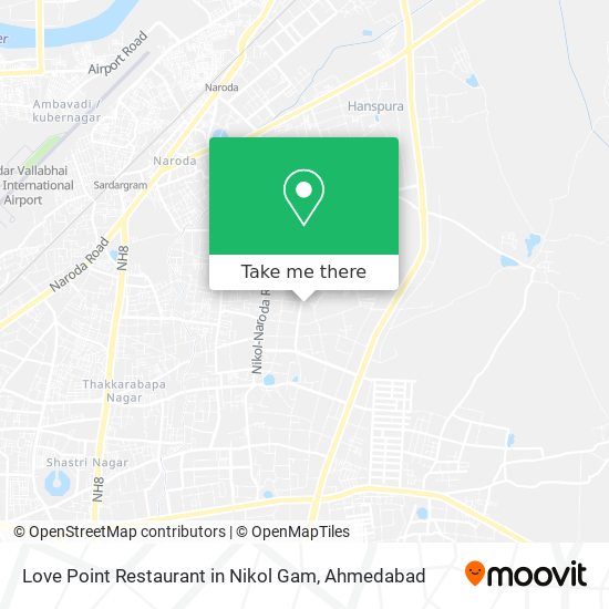 Love Point Restaurant in Nikol Gam map