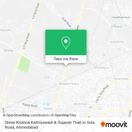 Shree Krishna Kathiyawadi & Gujarati Thali in Sola Road map