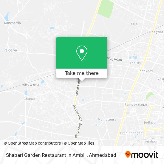 Shabari Garden Restaurant in Ambli map
