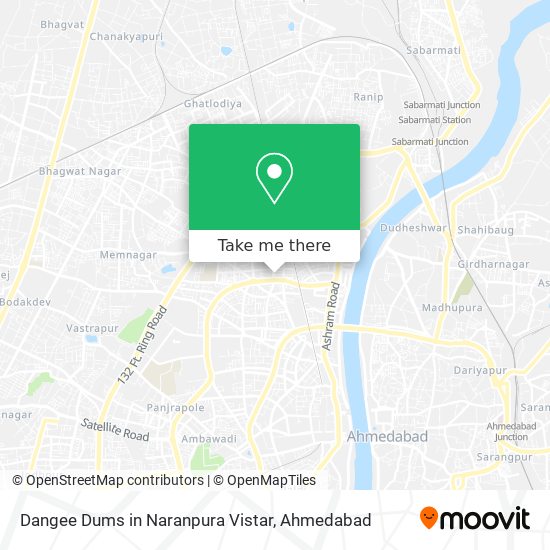 Dangee Dums in Naranpura Vistar map