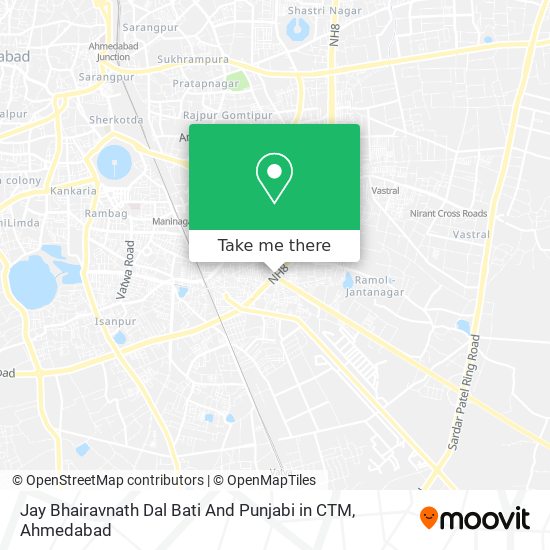 Jay Bhairavnath Dal Bati And Punjabi in CTM map