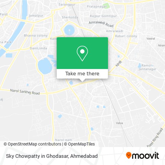 Sky Chowpatty in Ghodasar map