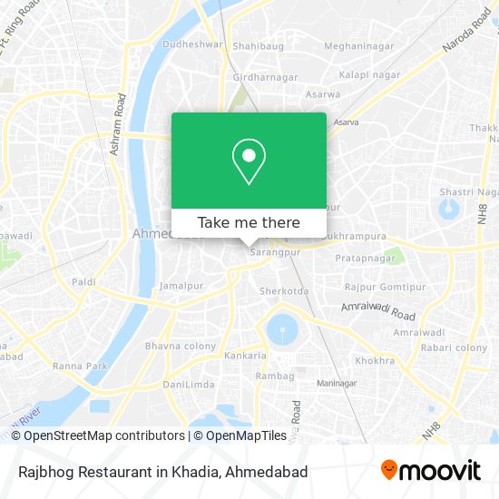 Rajbhog Restaurant in Khadia map