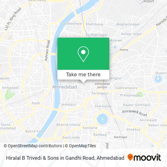 Hiralal B Trivedi & Sons in Gandhi Road map